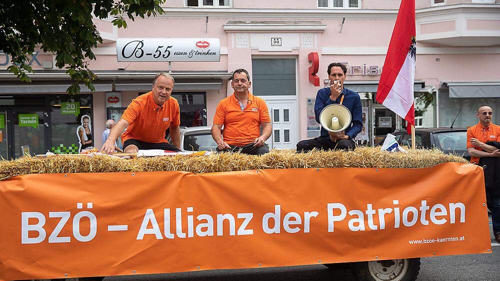 Das BZÖ Kärnten im Wahlkampf 2019: Klement, Nikel, Rutter