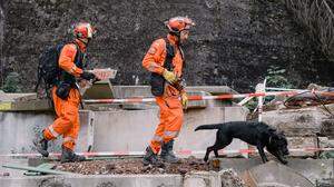 Auch Suchhunde-Rettungsteams aus Polen trainieren vier Tage in Eisenerz