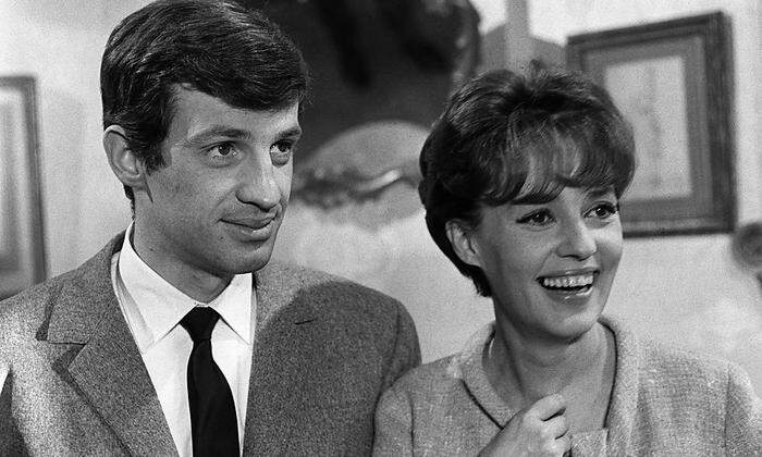 Jeanne Moreau 1963 mit Jean-Paul Belmondo 