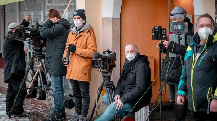 Drei Stunden lang wurde am Sonntag in der Villacher Innenstadt gedreht