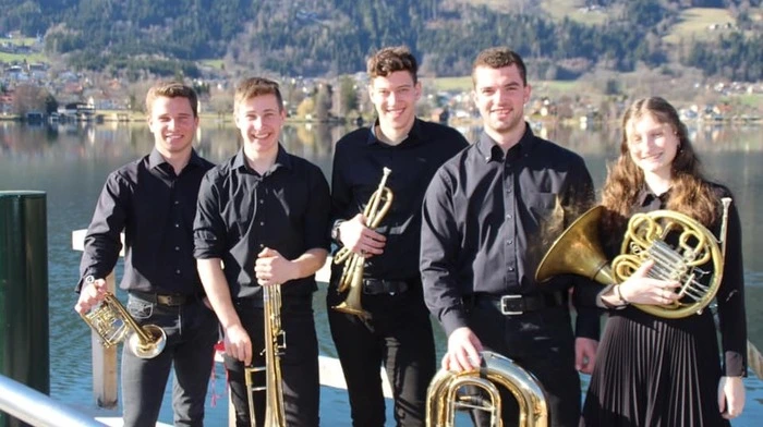 Das Ensemble "Hermagoras Brass" von der Musikschule Hermagor freut sich über den Einzug ins Bundesfinale.