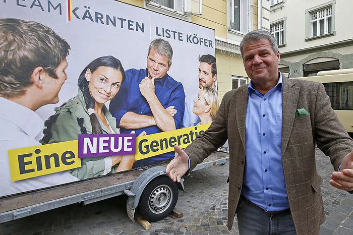 Gerhard Köfer (57) tritt zum zweiten Mal an. Vor fünf Jahren war der langjährige SPÖ-Funktionär noch Frontmann des Team Stronach in Kärnten gewesen, von der Partei distanzierte er sich aber bald und fungiert inzwischen als Team Kärnten. Außerhalb Kärntens erlangte er eigentlich nur durch seine missglückte Gegenkandidatur zu Peter Kaiser als Kärntner SPÖ-Chef 2010 Bekanntheit. Als Landesrat für Straßenbau war eine Profilierung auf inhaltlicher Ebene nicht ganz einfach, nun gibt er sich als Aufdecker und Kontrollor. Dass sein Landtagsklub zerbröselte und inzwischen nur noch aus einem Abgeordneten besteht, gibt auch nicht unbedingt Aufwind für den Wahltag.