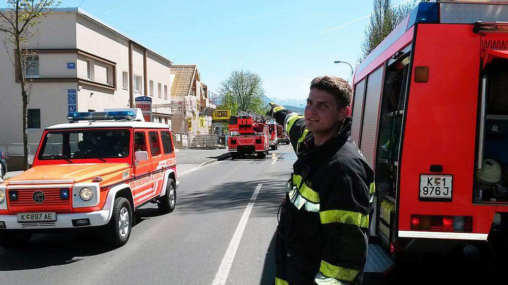 Feuerwehreinsatz in der Feldkirchner Straße