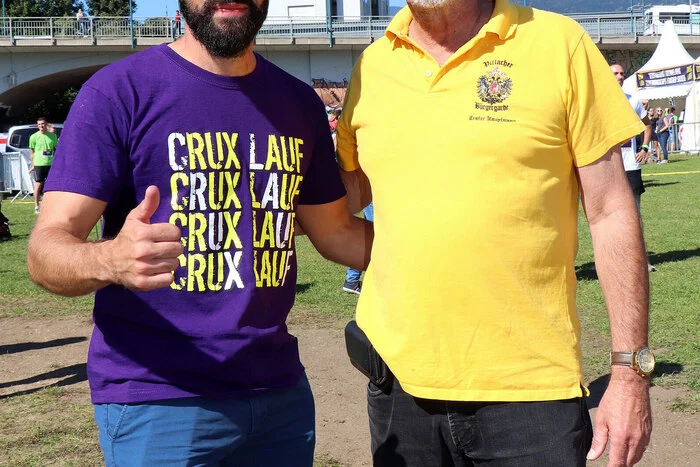 Am Foto von Links: Markus Mitzner (Hauptorganisator) und sein Vater Klaus J. Mitzner-Labres.