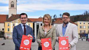 Stefan Hofer, Andrea Winkelmeier und Hannes Schwarz (von links) zogen Bilanz zur Legislaturperiode 