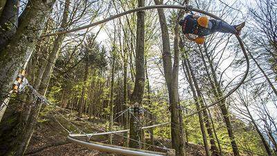 Die „Fly-Line“ im Kletterwald soll mit den Hängebrückenwegen verbunden werden