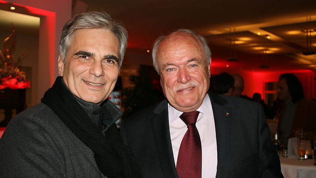 Dietmar Zant (rechts) mit Bundeskanzler Werner Faymann