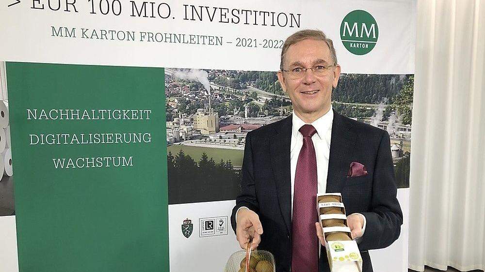 Peter Oswald, Vorstandschef der Mayr-Melnhof Karton AG