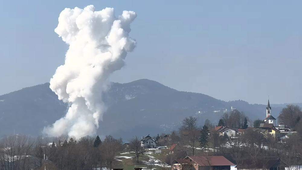 Explosionen in slowenischer Feuerwerksfabrik.