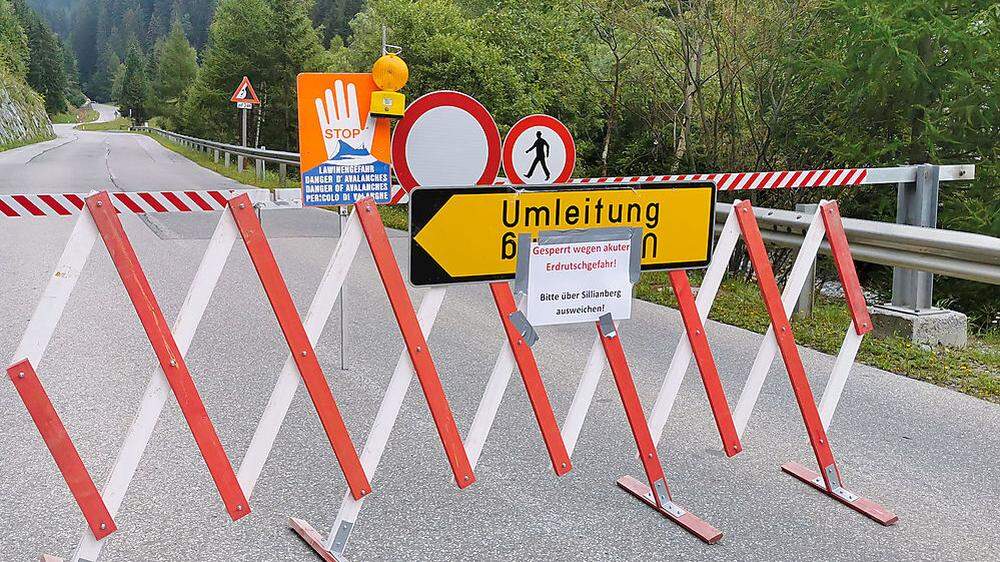 Nach Hangrutschung in Heinfels wurde Landessprache gesperrt