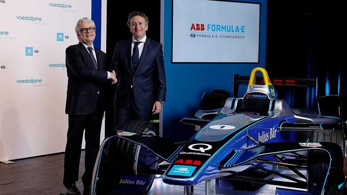 Wolfgang Eder, CEO voestalpine AG; Alejandro Agag, Gründer und CEO der Formel E 