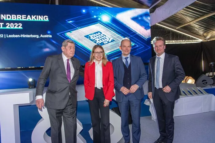 Hannes Androsch, Margarete Schramböck, Andreas Gerstenmayer, Georg Knill (Chef der Industriellenvereinigung Österreich)