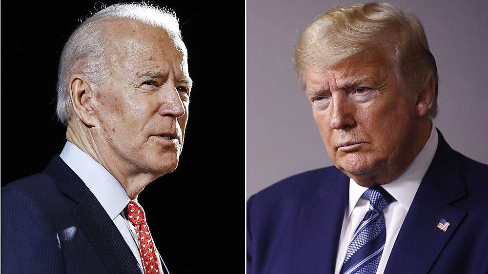Joe Biden (links) und Donald Trump