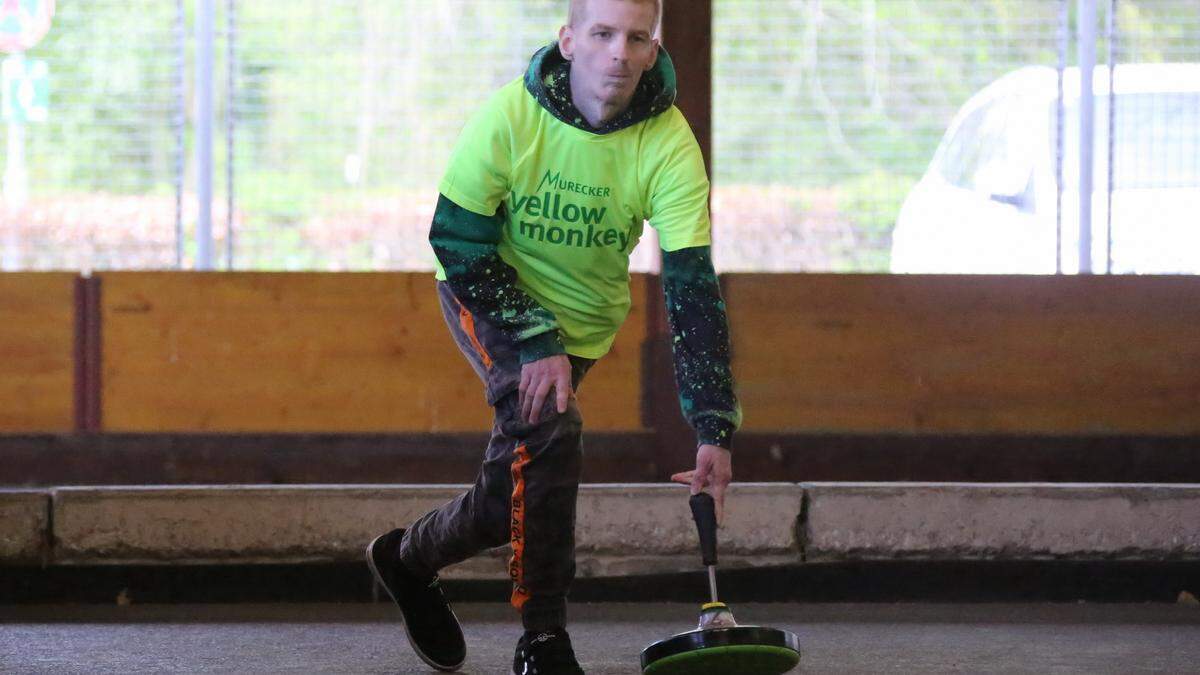 Voller Einsatz steht bei den Monkeys Mureck auf der Tagesordnung, Christoph Schönegger aus Arnfels gibt alles