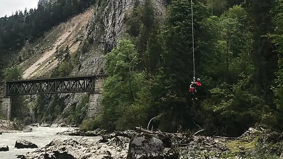 Per Tau von der Insel gerettet
