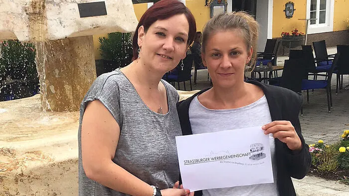 Heike Sabitzer und Laura Eberdorfer (von links) möchten in Straßburg Initiativen für Kaufleute und Gastro setzen