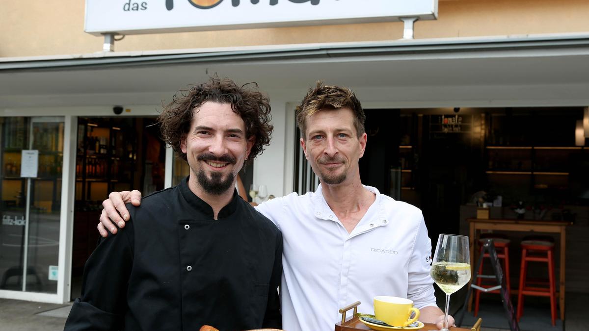 Philipp Gaber (links) und Ricardo Kocher verwöhnen im „DerDieDas Tomate“