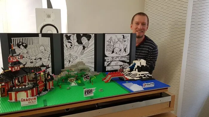 Bernd Trübswasser mit Lego-Diorama
