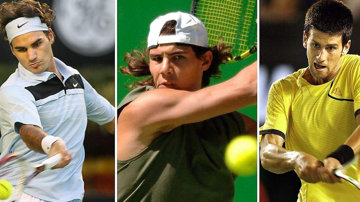 Federer, Nadal, Djokovic (v.l.)