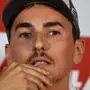 Three-time MotoGP champion and Repsol Honda MotoGP rider Jorge Lorenzo holds a press conference where he announces his retirement, ahead of the Valencia Grand Prix, at the Ricardo Tormo racetrack, in Cheste near Valencia, on November 14, 2019. (Photo by JOSE JORDAN / AFP)