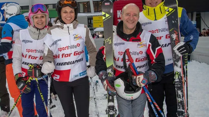 Kabarettistin Ulrike Kriegler, ORF-Moderatorin Vera Russwurm, Mr. Rock’n’Roll Andy Lee Lang und Fußballlegende Toni Polster