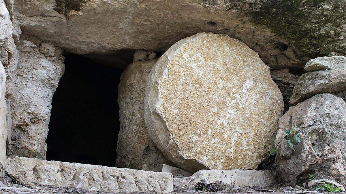 Ein Grab wie es zu Zeiten Jesu verwendet wurde