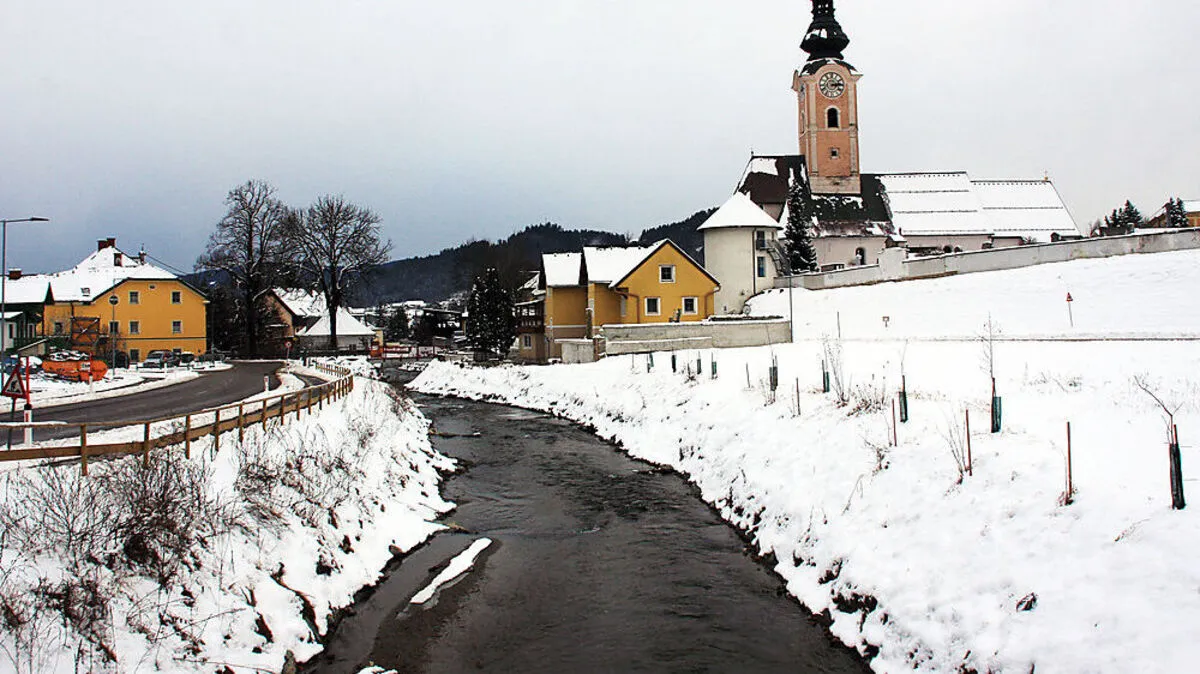 Trotz wochenlanger Minusgrade ist die Tiebel noch immer eisfrei