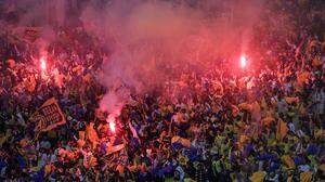50.000 Fans waren in Saudi Arabien beim Derby zwischen Al Hilal und Al Nassr