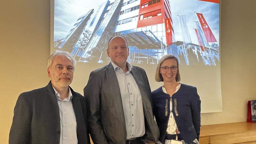 Drei Anton Paar GmbH-Manager präsentierten ihre Fachkräftesuche: Johann Scherfranz, Karl Fluch und Johanna Landlinger