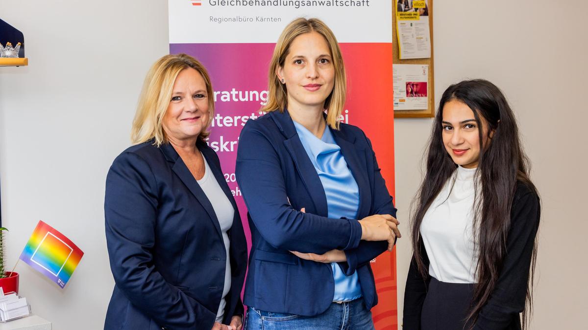 Die Kärntner Gleichbehandlungs-Anwältinnen Susanne Prisching, Andrea Felsberger und Monika Iskandar (von links)