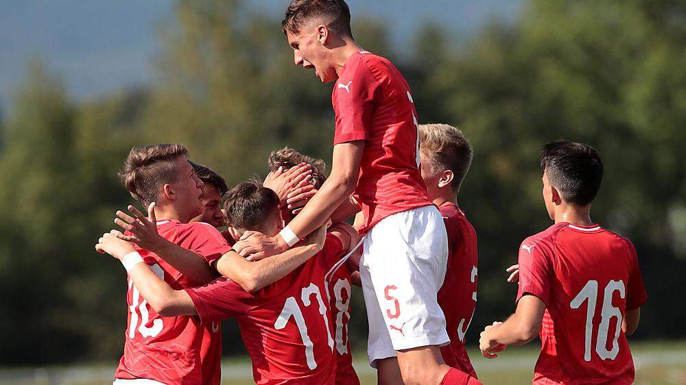 Österreichs U16 bejubelt einen Prestigesieg über Deutschland 