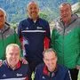 Mayer und Trunk (am Foto hockend) sowie Hassler, Ritscher und Ehrenobmann Klaus Trunk