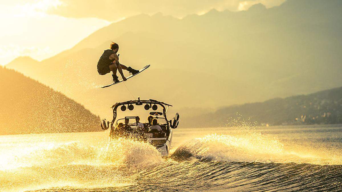 Wakeboarder Dominik Hernler aus Döbriach hat manchmal Heimweh nach dem Millstätter See