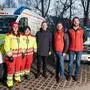 RK-Ortsstellenleiterin Michaela Aigner, Bezirksstellenleiterin Anita Kozak, Bürgermeister Mario Abl, Bergettung-Ortststellenleiter Alexander Herk, und Landesleiter Stefan Schröck