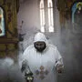 Koptischer Mönch in einem ägyptischen Kloster