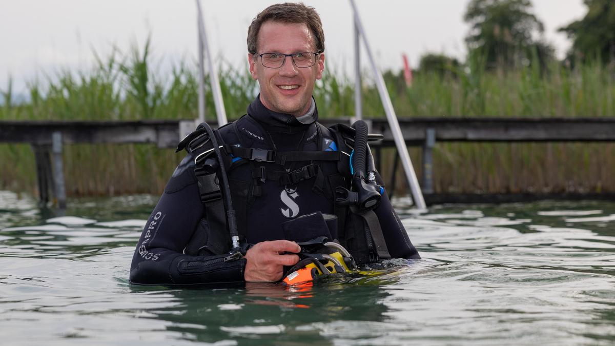 Thomas Kornprat ist bei der Wasserrettung Krumpendorf aktiv