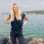 Larissa Marolt gönnt sich derzeit eine Drehpause am Klopeiner See