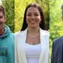 (v. l. n. r.) Philipp Zedrosser, BS-Landesschulsprecher; Anna Trattnig; AHS-Landesschulsprecherin; Moritz Höfler, BMHS-Landesschulsprecher