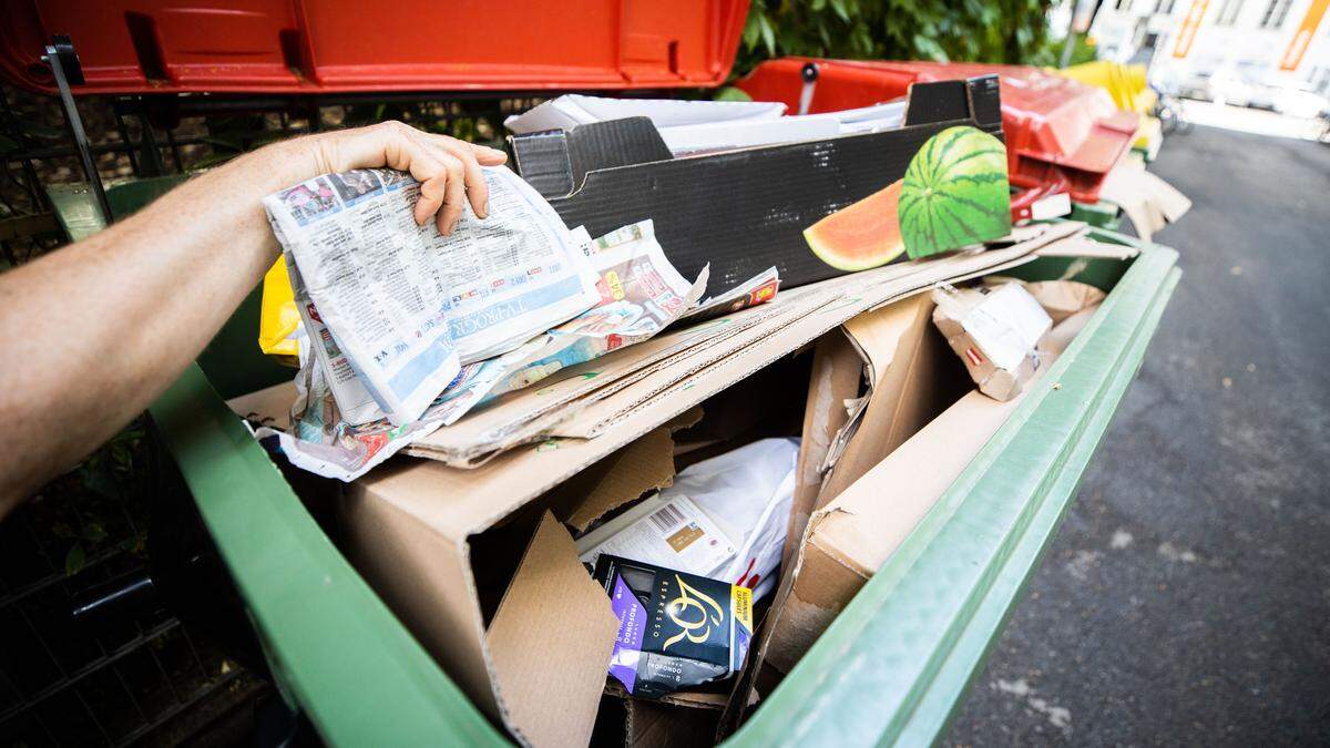 Eigenheime werden künftig eine eigene Papiertonne haben