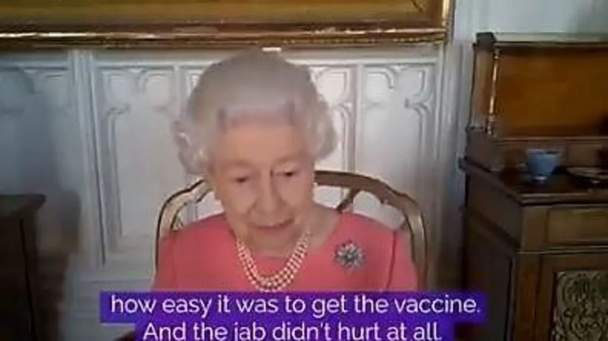 Die Queen bei der Videokonferenz