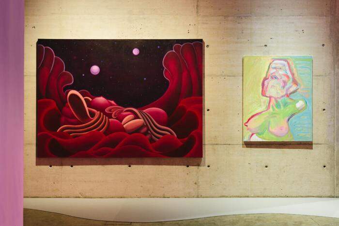 Marianne Vlaschits „The Deluge“  und Maria Lassnigs „Traum vom Idealbusen“ in der Kunsthalle Wien 