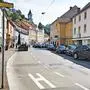 Blick in die Herzog-Ernst-Gasse von Bruck/Mur