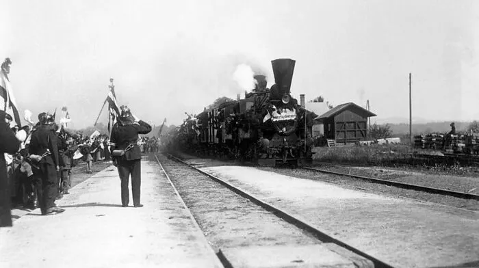 Rückkehr von den Friedensverhandlungen in St. Germain 1919