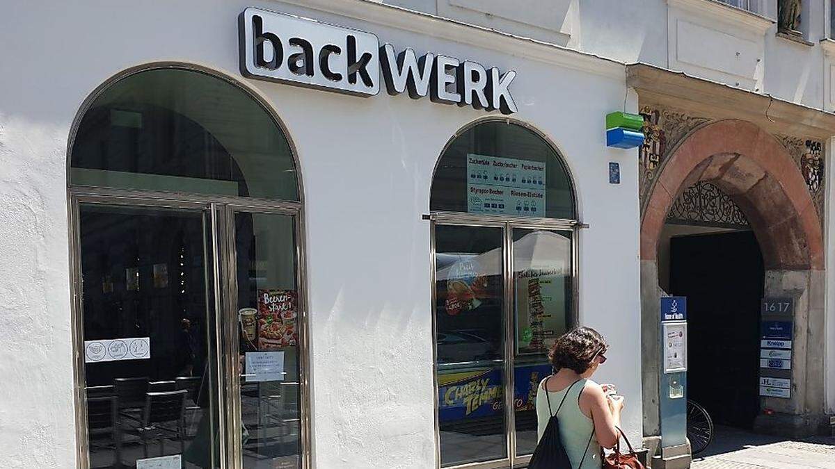 Seit Kurzem geschlossen: BackWerk am Grazer Hauptplatz