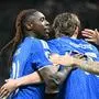 Italiens Moise Kean (links) traf zum 2:0  