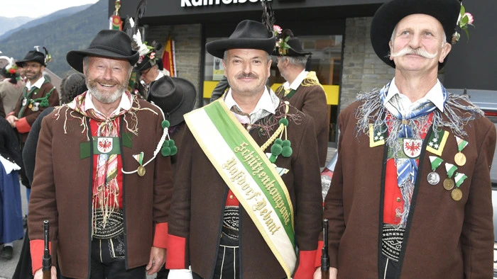 Die Ehrenformation wurde von der Schützenkompanie Nussdorf-Debant aus Osttirol gestellt.