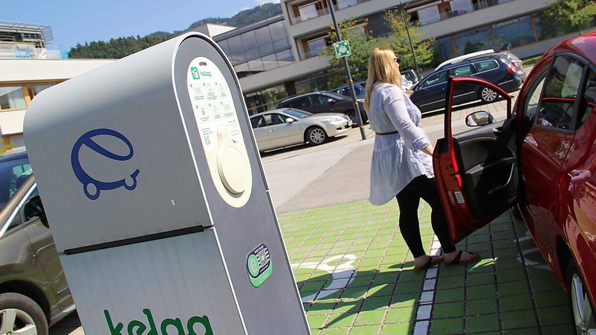 Eine Elektrotankstelle befindet sich beim LKH in Wolfsberg