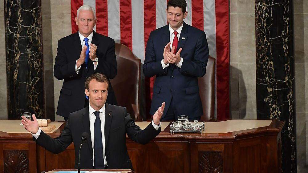 Macron im US-Kongress