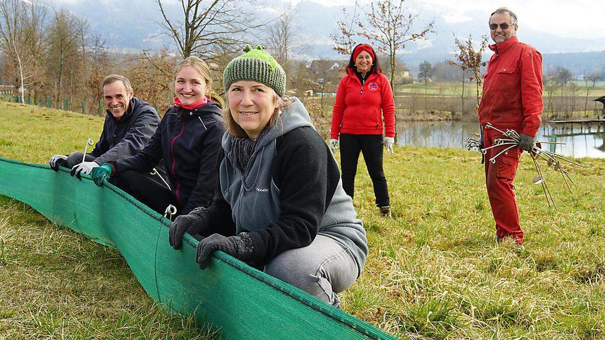 Von links: Michael Seidl, Sarah Greiner, Birgit Brigga. Hinten: Petra Drescher und Ernst Gutschi