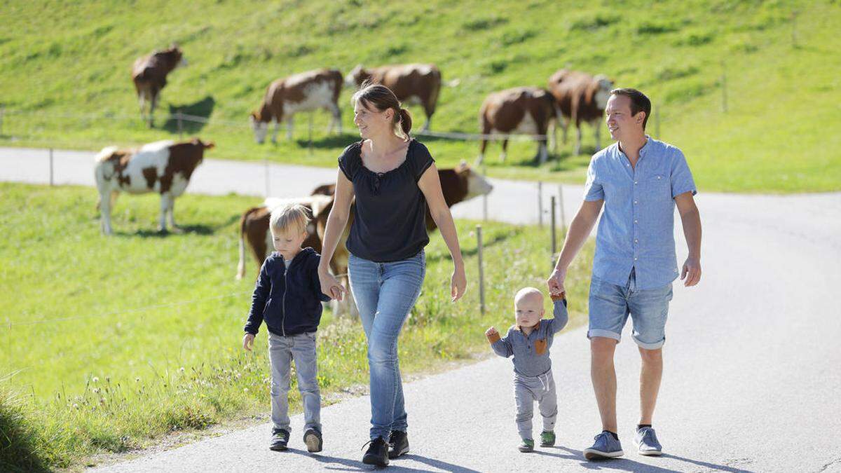 Familie Kaltenböck aus Oberösterreich war Probewohnen in Fischbach